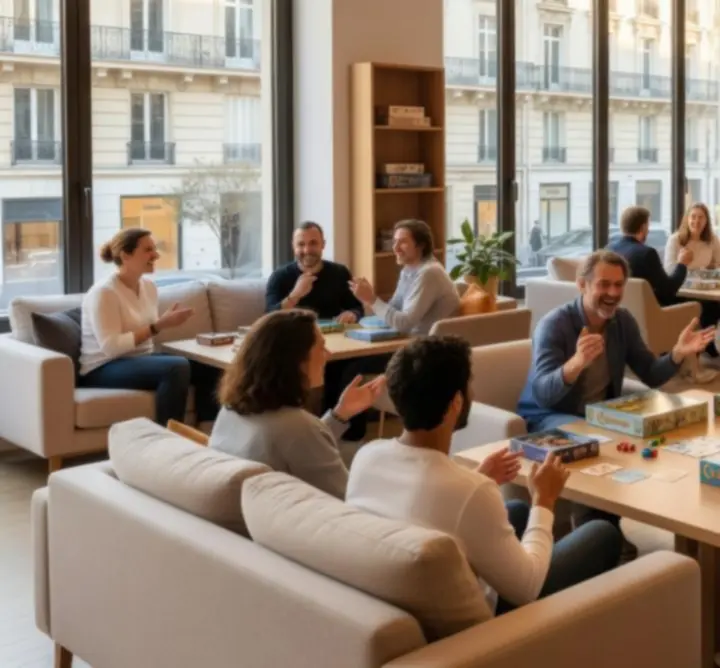 Ambiance moderne et conviviale des Jeux de Paris