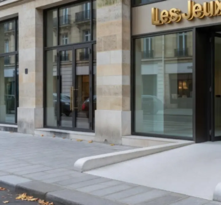 Entrée de l'espace de jeux moderne à Paris