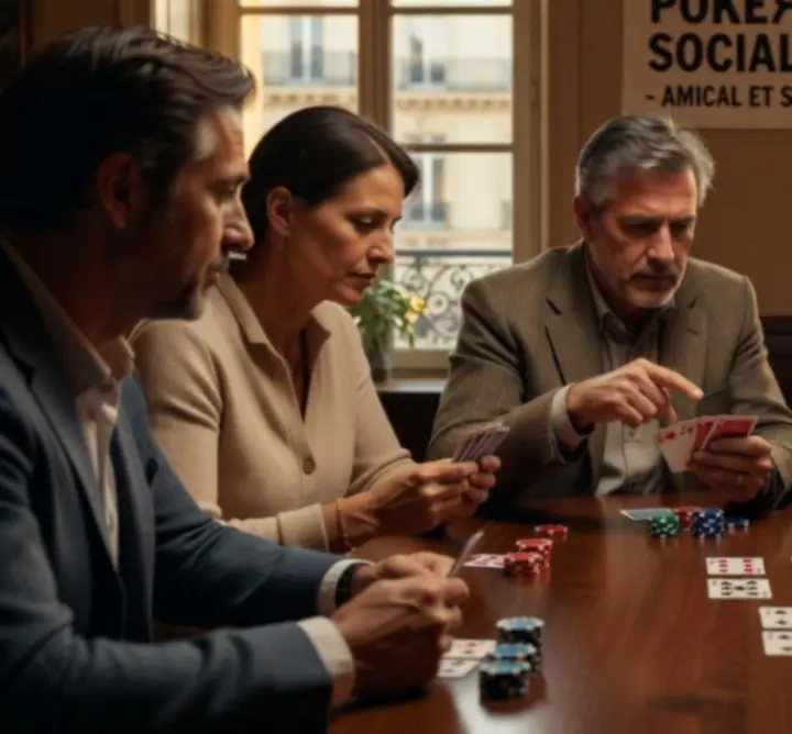 Table de poker encadrée lors d’un événement aux Jeux de Paris